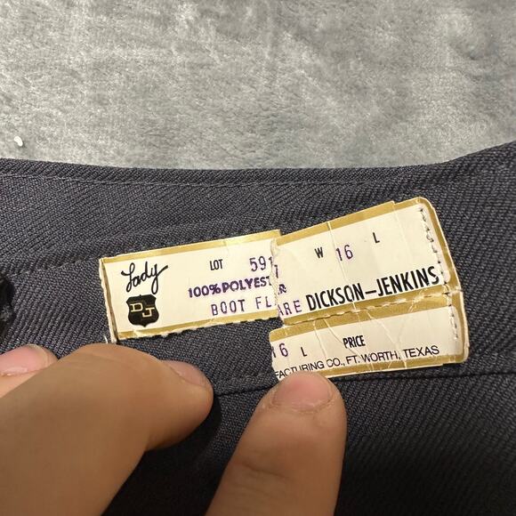 [drafted] New Lady Dicksin Jenkins Flare Pants Women's Size 16 Tan Brown - Picture 3 of 9